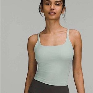 Lululemon Strappy Nulu Shelf Tank Top in Light Blue